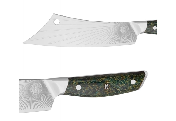 Nóż Dellinger SANDVIK NORTHERN SUN BBQ 210mm GREEN