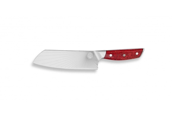 Nóż Dellinger SANDVIK NORTHERN SUN Santoku 185mm RED