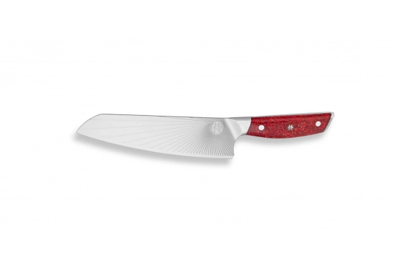 Nóż Dellinger SANDVIK NORTHERN SUN Gyuto 205mm RED