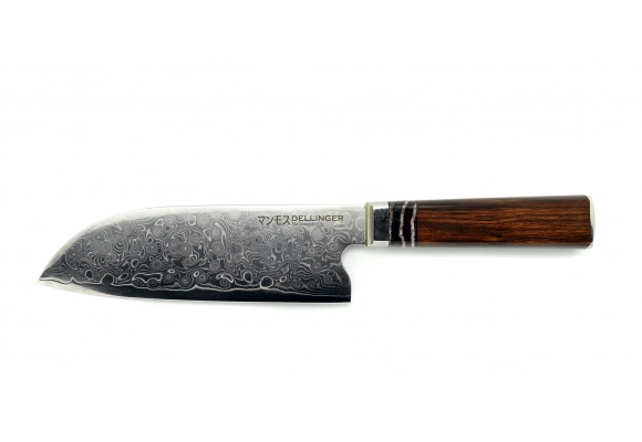 Dellinger Manmosu Damascus nóż Santoku 180