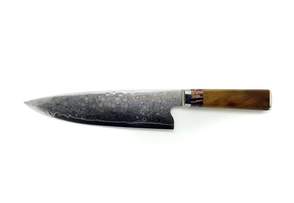 Dellinger Manmosu Damascus nóż Gyuto 230