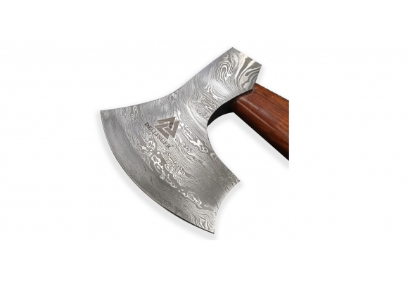 Siekiera Dellinger Damascus Valhalla Leather 150mm