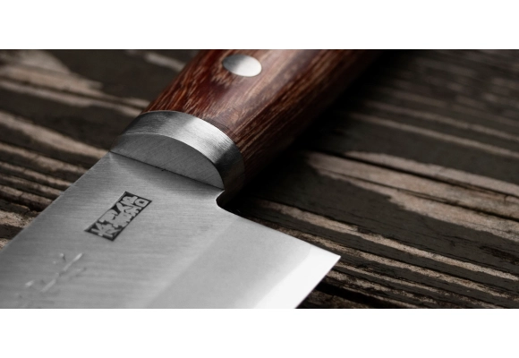 Kanetsune 2000 Shiro-2/SS nóż Santoku 16.5 cm