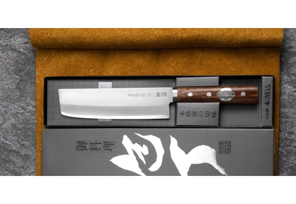 Kanetsune 2000 Shiro-2/SS nóż Nakiri 16.5 cm