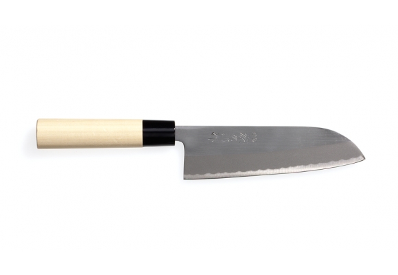 Tojiro Yasuki Shirogami nóż Santoku polerowany 165