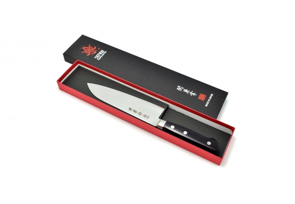 Nóż Kanetsune Aogami Santoku 165