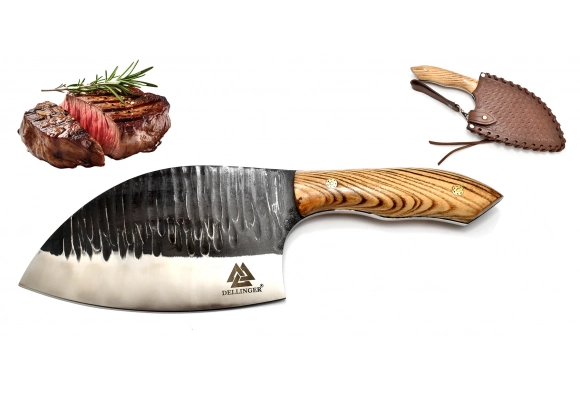 Dellinger Serbski nóż D2 KOKKI BBQ w stylu "Almazan Kitchen" 165 mm