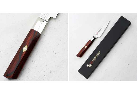 Nóż Mcusta Zanmai VG-10 Supreme Ripple do obierania 9 cm