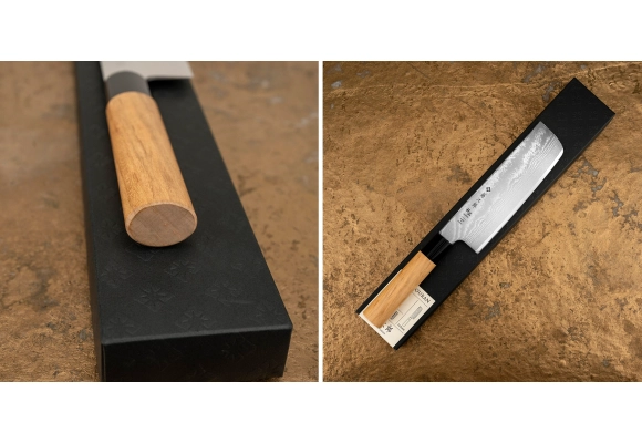 Nóż Tojiro Ouran VG-10 Damascus Nakiri 165 mm