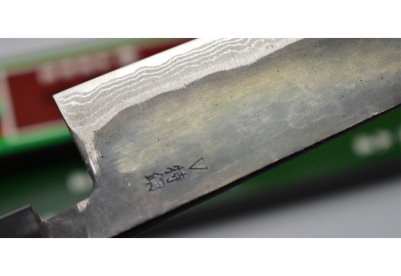 Nóż Kiya Santoku 170 mm - Damascus Suminagashi