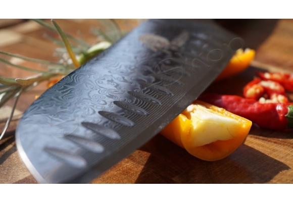 Dellinger Samurai nóż Santoku Granton 170