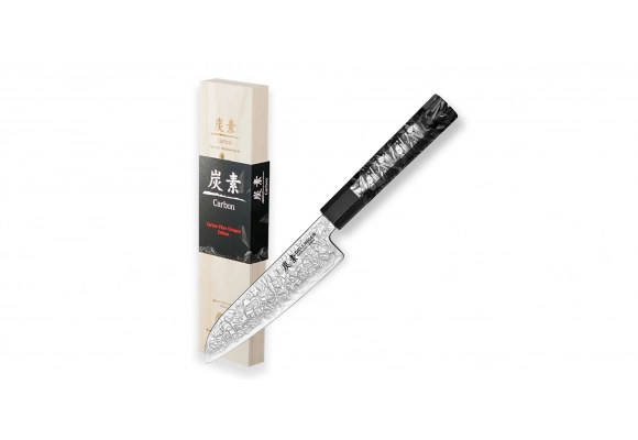 Dellinger Carbon Fiber Octagon małe Santoku 140 mm