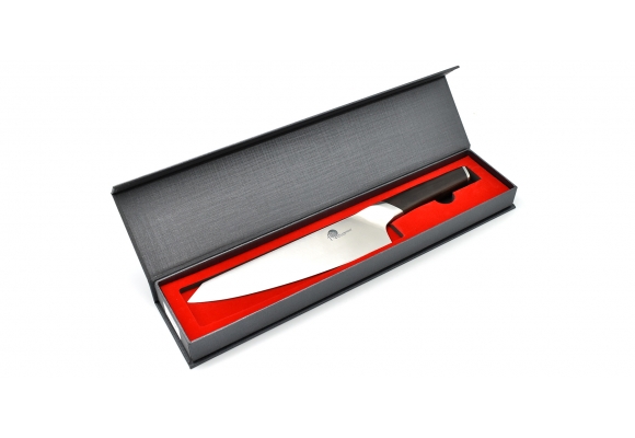 Dellinger Cube Ebony Wood nóż Kiritsuke 205