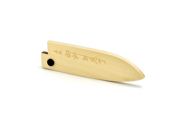 Drewniana pochwa "Saya" na nóż Tojiro Yasuki Shirogami Santoku 165 mm