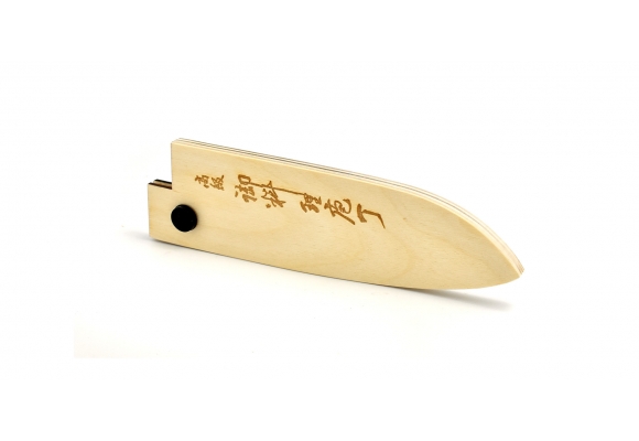Pochwa drewniana "Saya" na nóż Santoku 165 mm Tojiro Yasuki polerowany