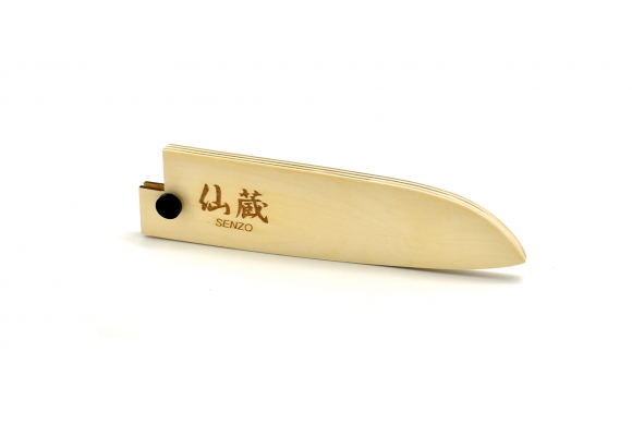Pochwa drewniana "Saya" na nóż Senzo - Santoku 185 mm
