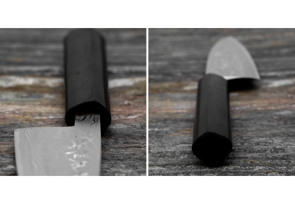 Nóż Hideo Kitaoka Shirogami Satin Deba 12 cm