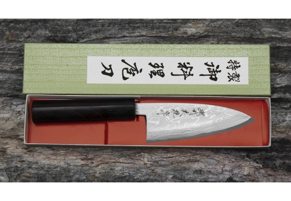 Nóż Hideo Kitaoka Shirogami Satin Deba 120 mm