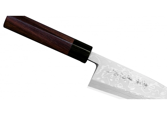 Nóż Hideo Kitaoka Shirogami Satin Deba 165