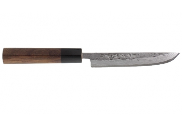 Nóż Hideo Kitaoka Shirogami Damast Matsuba 120