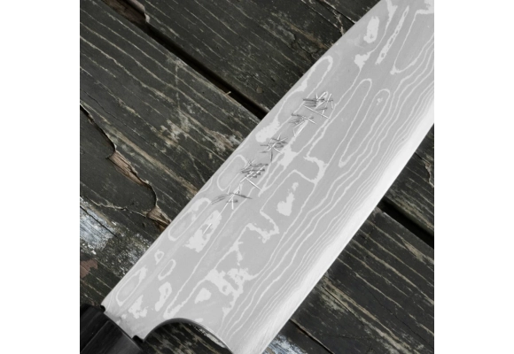 Nóż Hideo Kitaoka Shirogami Satin Funayuki 180