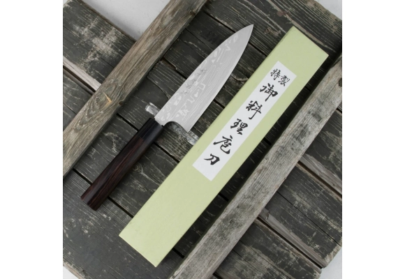 Nóż Hideo Kitaoka Shirogami Satin Funayuki 180