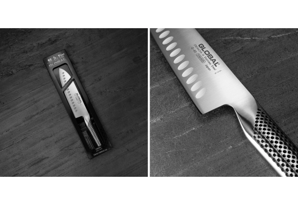 Global G-80 Santoku żłobiony 18 cm