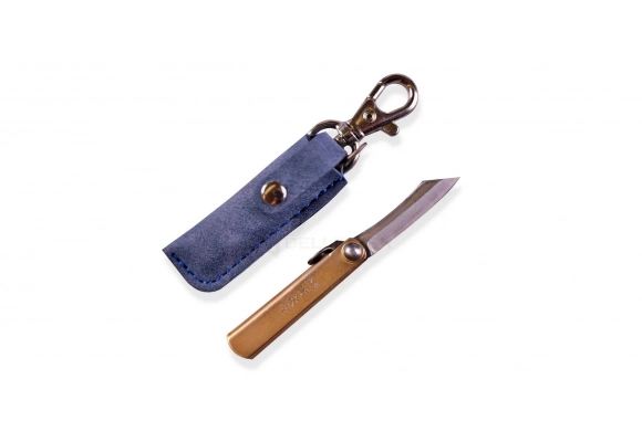 Higonokami - nóż składany 3,8 cm SK-5  + etui Blue