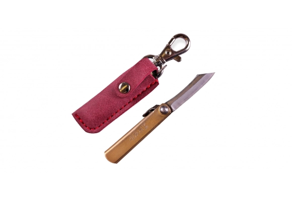 Higonokami - nóż składany 3,8 cm SK-5  + etui Red