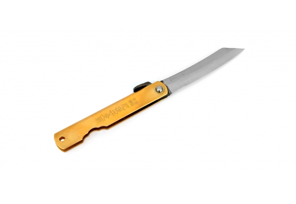 Higonokami - nóż składany 7 cm mosiądz