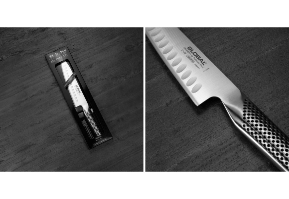 Global G-78 szefa kuchni żłobiony 18 cm