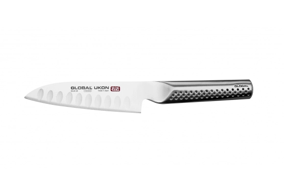 Nóż Global Ukon Santoku żłobiony 14 cm