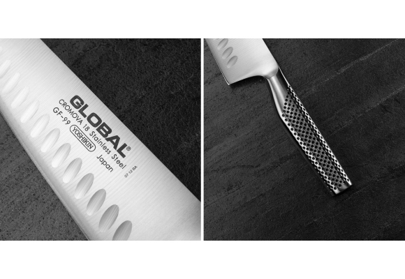Nóż Global GF szefa kuchni żłobiony 20.5 cm