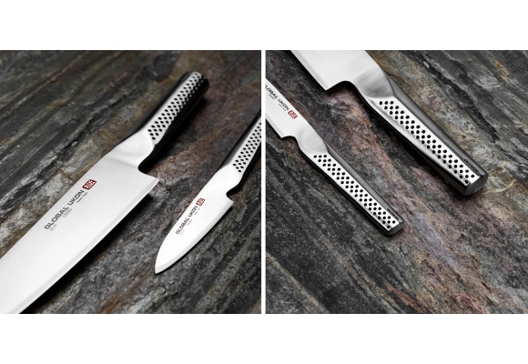 Zestaw noży Global Ukon Nóż Szef kuchni 20 cm + Nóż do obierania 9 cm