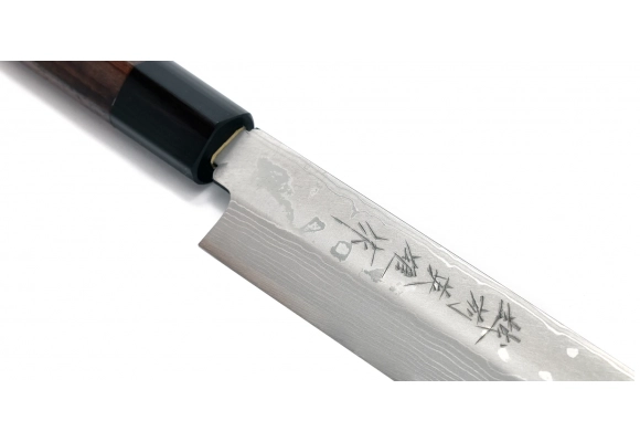 Nóż Hideo Kitaoka Shirogami Satin Yanagi 240