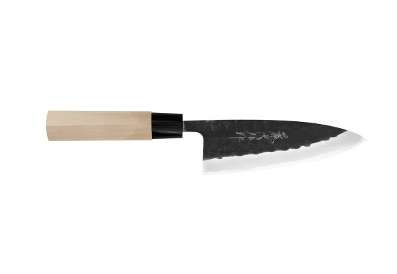Tojiro Black Hammered Shirogami#2 Deba 16.5 cm