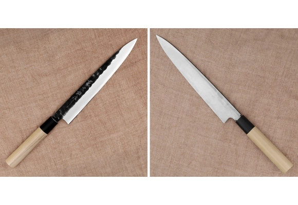 Tojiro Black Hammered Shirogami#2 Yanagiba 21 cm