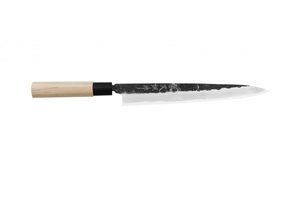 Tojiro Black Hammered Shirogami#2 Yanagiba 24 cm