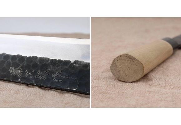 Tojiro Black Hammered Shirogami#2 Usuba 18 cm