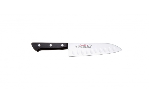 Nóż Masahiro BWH Santoku szlif kulowy 175 mm