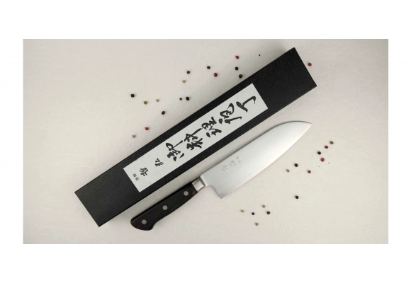 Nóż kuchenny Tetsuhiro KAS Santoku 170 mm