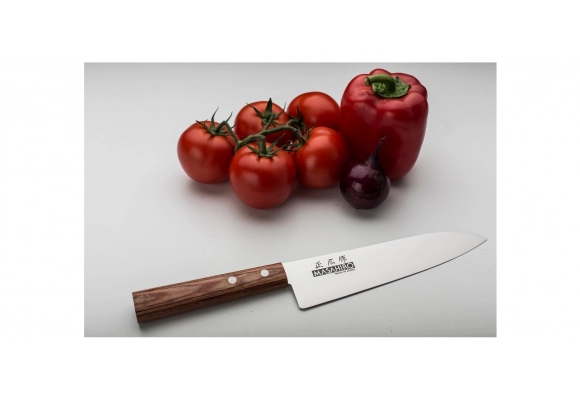 Nóż Masahiro Sankei Gyuto 180 mm brązowy