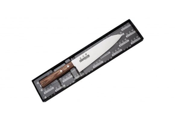 Nóż Masahiro Sankei Gyuto 180 mm brązowy