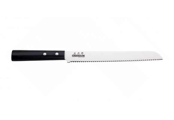 Nóż Masahiro Sankei do chleba 210 mm czarny