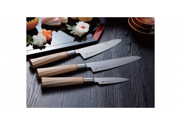 Nóż Senzo Twisted Octagon Small Santoku 143mm