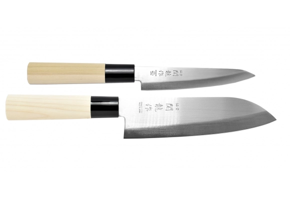 Komplet japońskich noży Sekiryu - Santoku, Petty knife