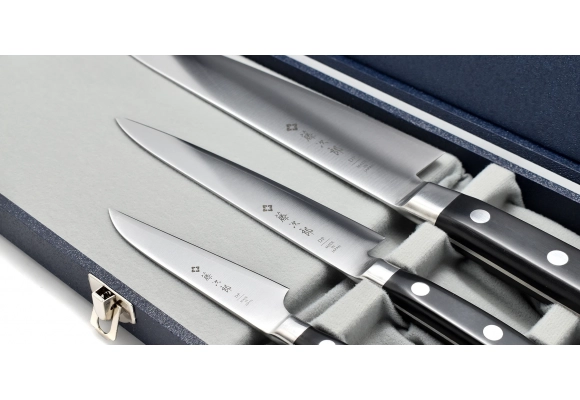 Zestaw noży Tojiro DP3 HQ - Gyuto, petty knife, nóż do obierania