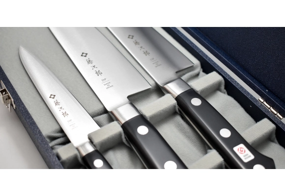 Zestaw noży Tojiro Classic VG-10 - Gyuto, Santoku, Petty knife
