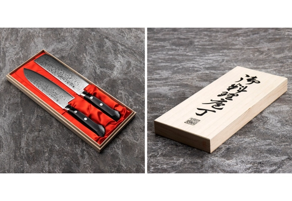 Zestaw noży Satake Unique Sai VG-10 Nakiri + Santoku