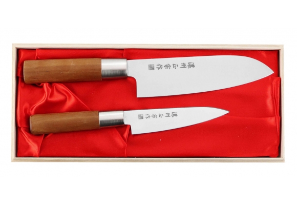 Zestaw noży Satake Masamune - Santoku, uniwersalny